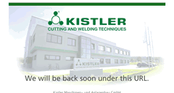 Desktop Screenshot of kistler-machine.com