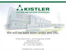 Tablet Screenshot of kistler-machine.com